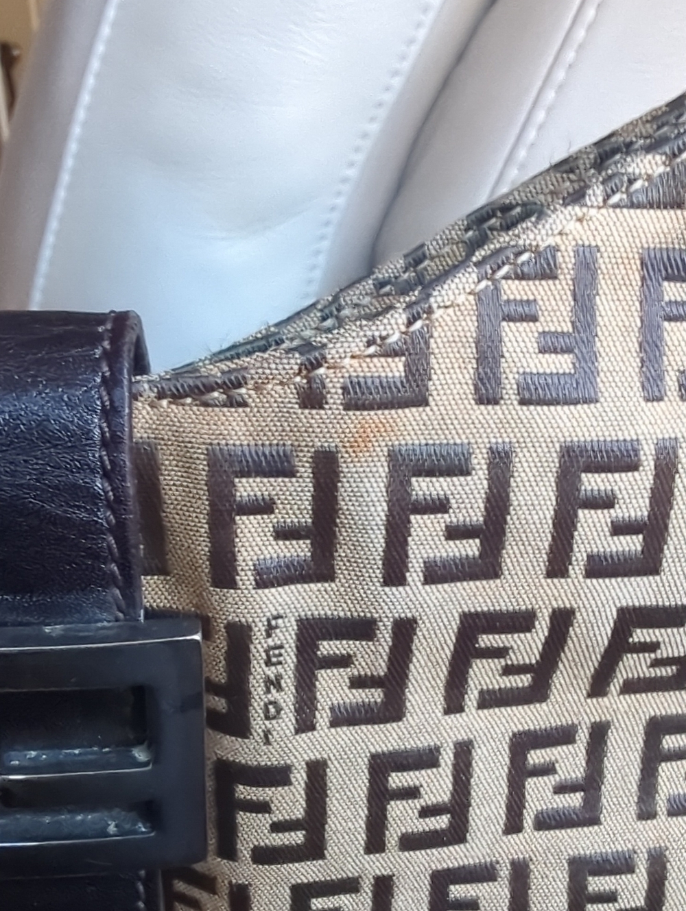 Fendi Zucchino Mamma Baguette Hobo Bag - Picture 13 of 13